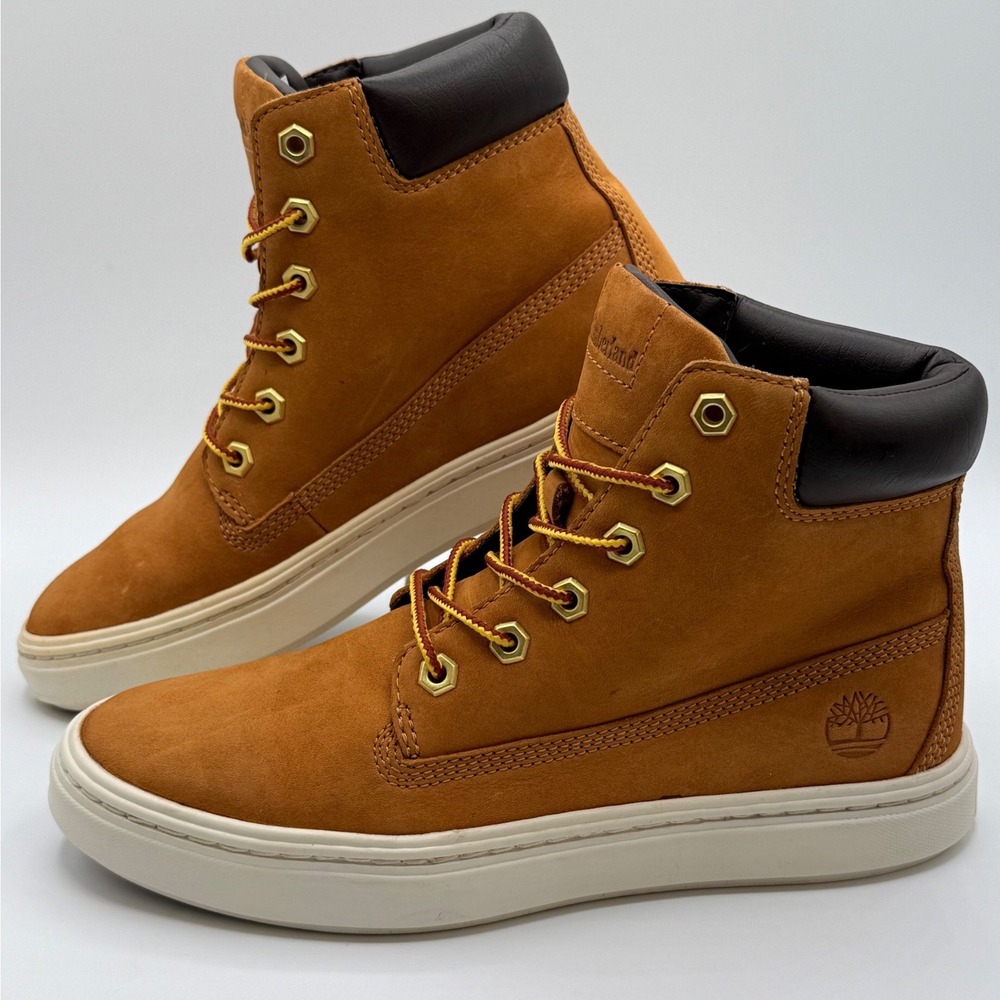 Timberland Brown Suede Lace Up High Top Boots Mens Size 6